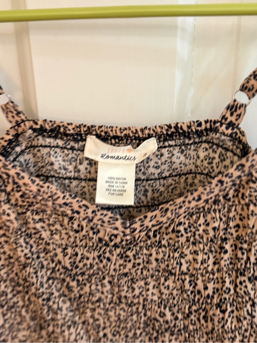 URBAN Romantics Beige and Black Leopard Print Camisole
